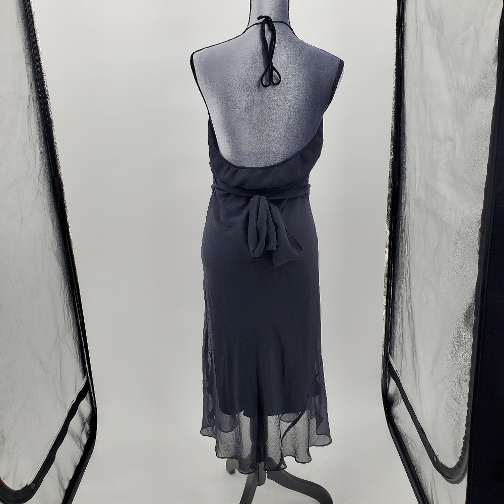 ♧♧ Rabbit Rabbit Rabbit Halter Neck Chiffon Dress Size 12 - Picture 6 of 9
